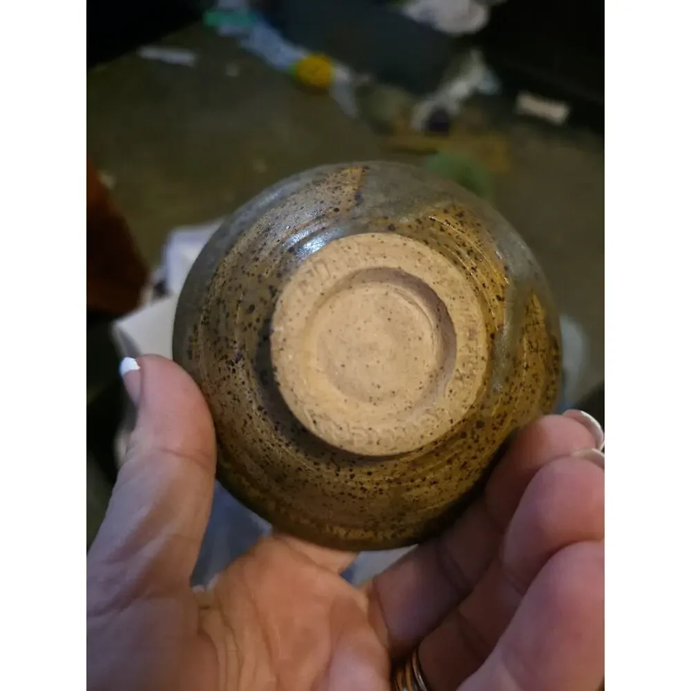 Vintage Studio Pottery Bowl | Old House Gallery Signed Stoneware 4” Rustic